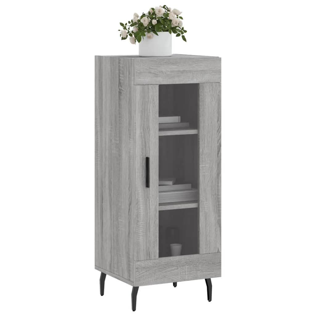 Credenza Grigio Sonoma 34,5x34x90 cm in Legno Multistrato - homemem39