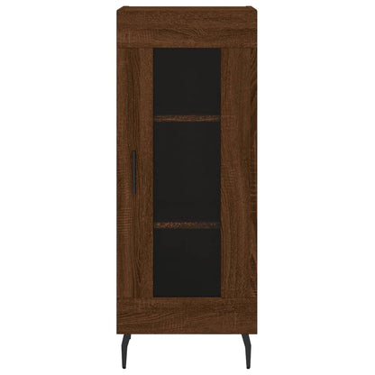 Credenza Rovere Marrone 34,5x34x90 cm in Legno Multistrato - homemem39