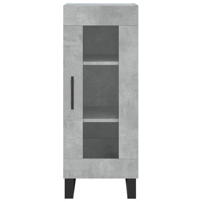 Credenza Grigio Cemento 34,5x34x90 cm in Legno Multistrato