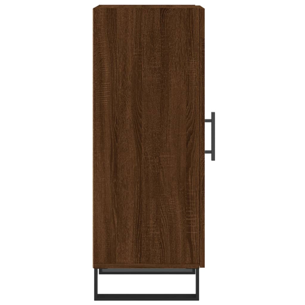 Credenza Rovere Marrone 34,5x34x90 cm in Legno Multistrato
