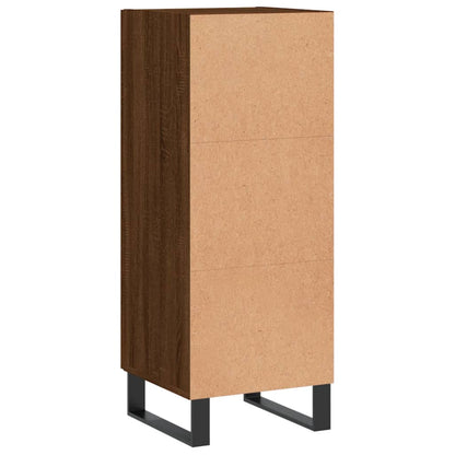 Credenza Rovere Marrone 34,5x34x90 cm in Legno Multistrato