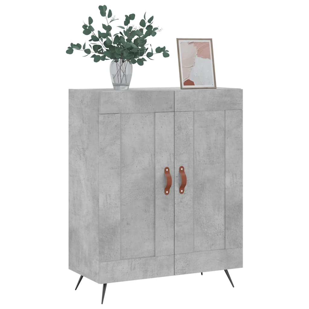 Credenza Grigio Cemento 69,5x34x90 cm in Legno Multistrato - homemem39