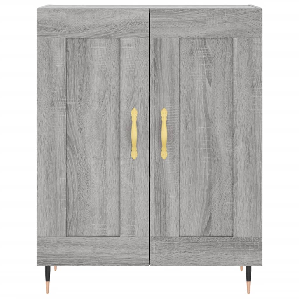 Credenza Grigio Sonoma 69,5x34x90 cm in Legno Multistrato - homemem39