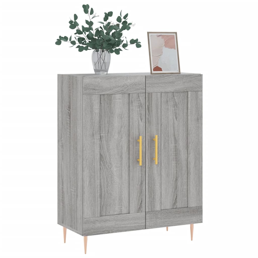 Credenza Grigio Sonoma 69,5x34x90 cm in Legno Multistrato - homemem39