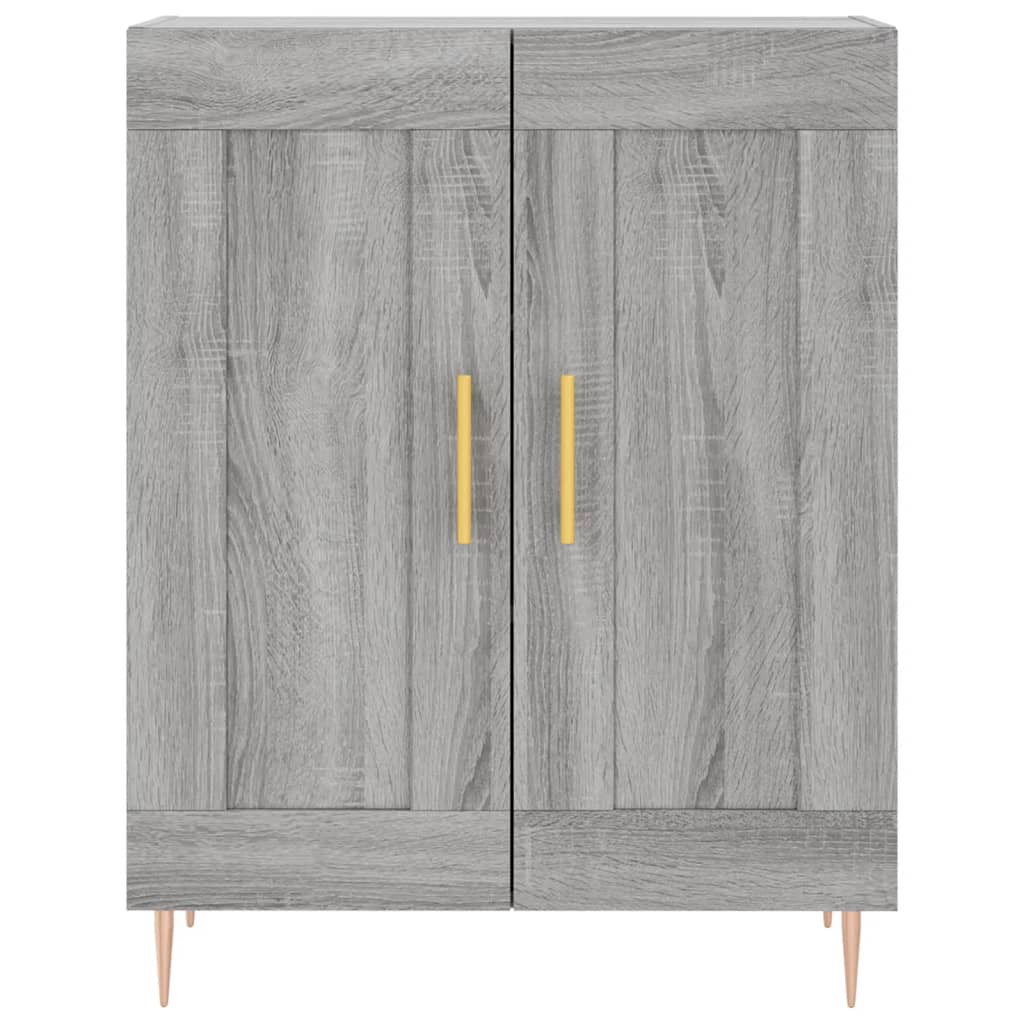 Credenza Grigio Sonoma 69,5x34x90 cm in Legno Multistrato - homemem39