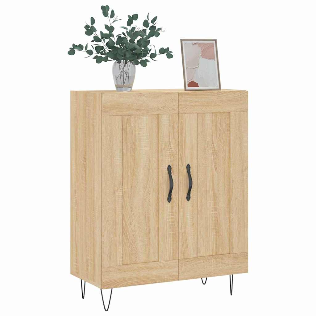 Credenza Rovere Sonoma 69,5x34x90 cm in Legno Multistrato - homemem39
