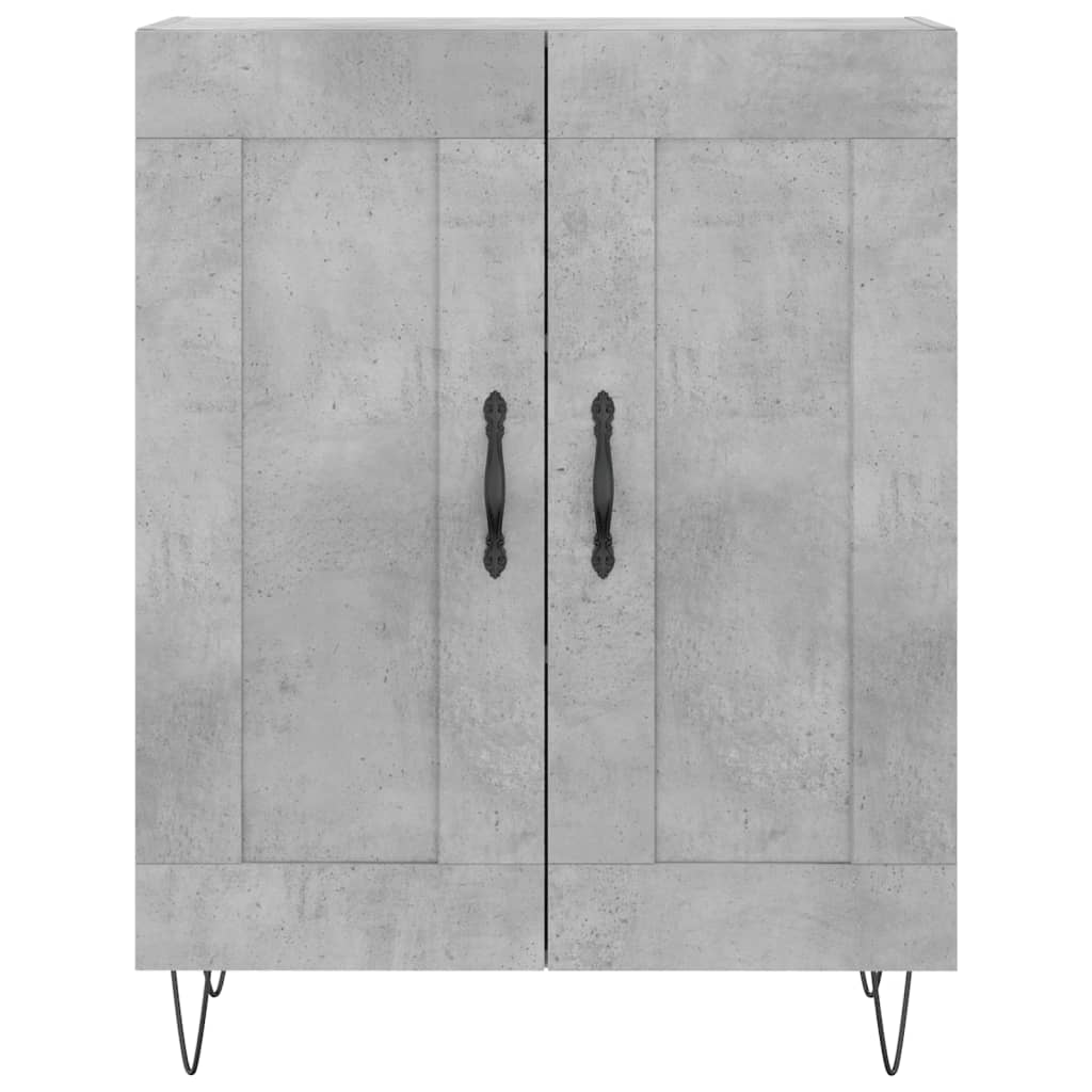 Credenza Grigio Cemento 69,5x34x90 cm in Legno Multistrato - homemem39