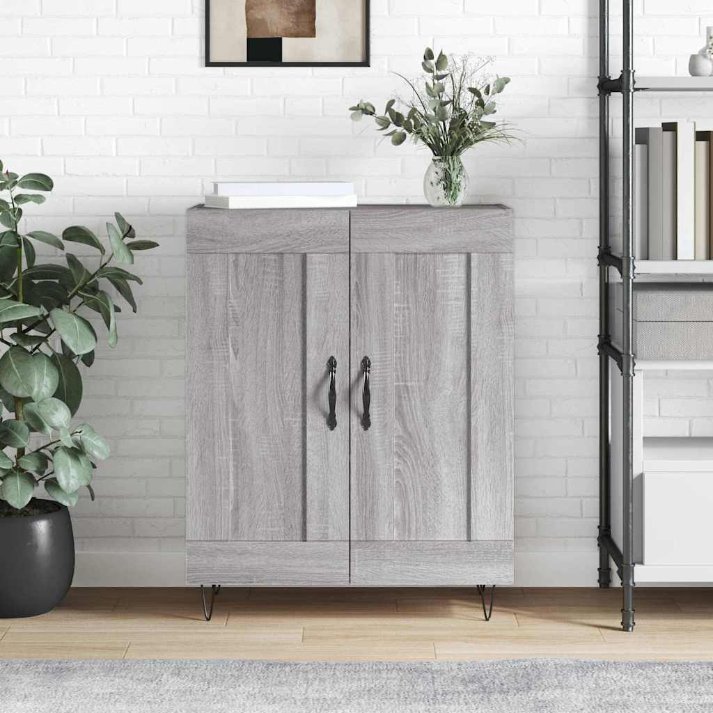 Credenza Grigio Sonoma 69,5x34x90 cm in Legno Multistrato - homemem39