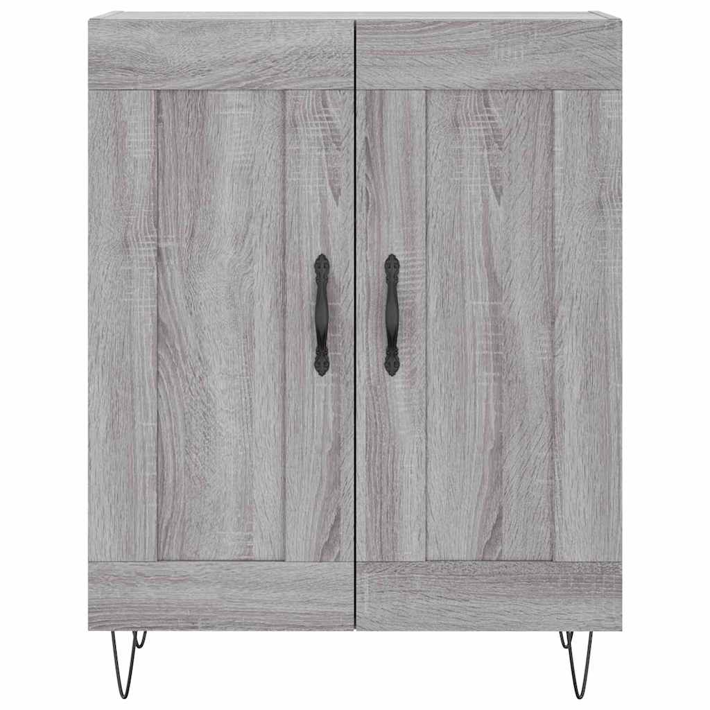 Credenza Grigio Sonoma 69,5x34x90 cm in Legno Multistrato - homemem39