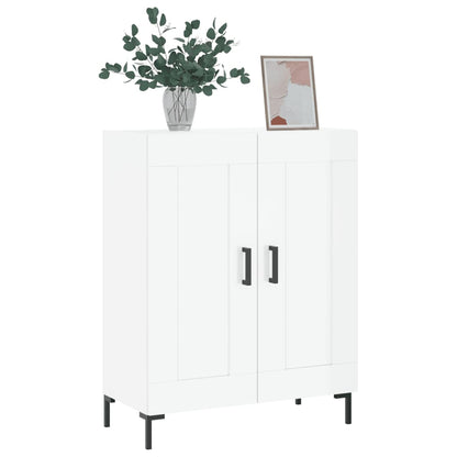 Credenza 69,5x34x90 cm in Legno Multistrato Bianco Lucido - homemem39