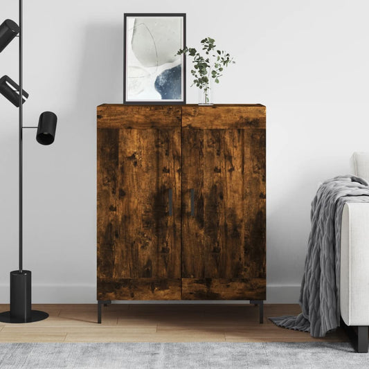 Credenza Rovere Fumo 69,5x34x90 cm in Legno Multistrato | homemem39