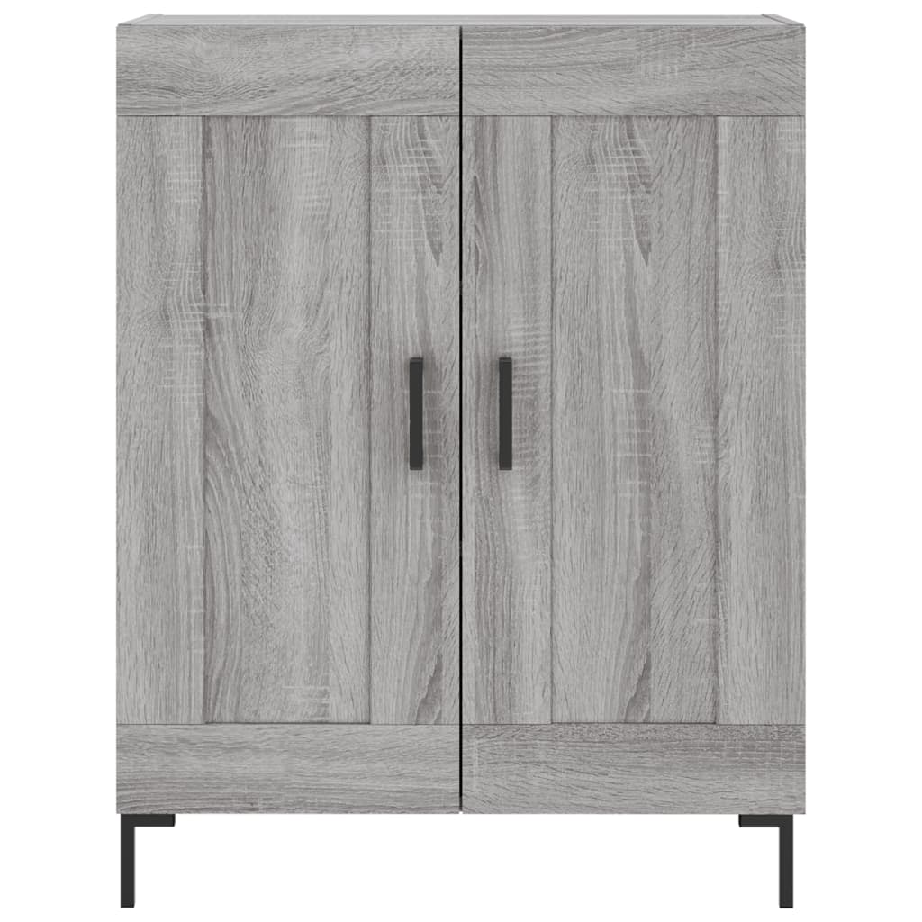 Credenza Grigio Sonoma 69,5x34x90 cm in Legno Multistrato