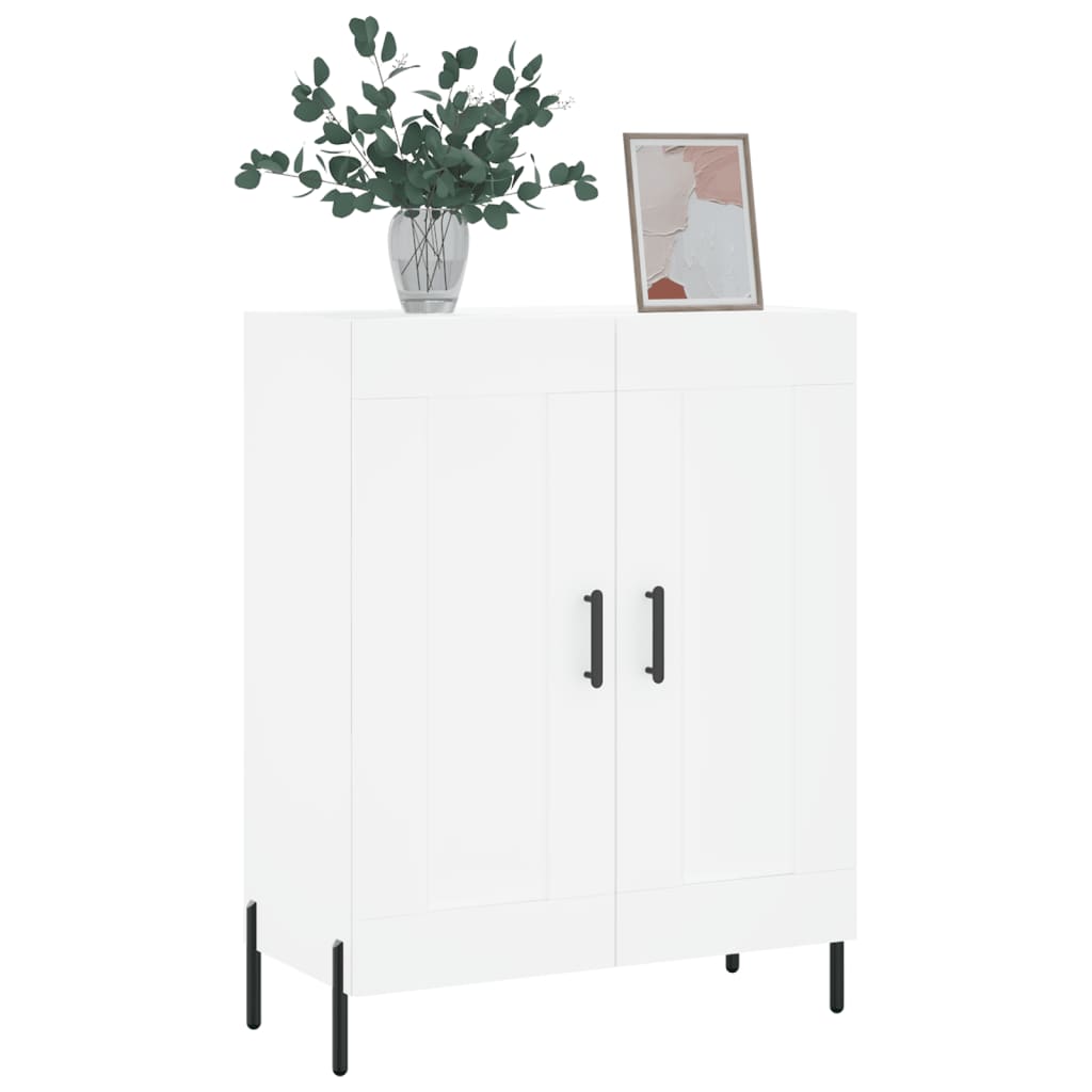 Credenza Bianca 69,5x34x90 cm in Legno Multistrato - homemem39