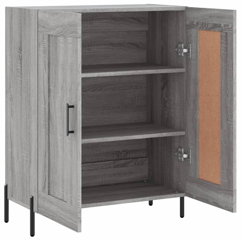 Credenza Grigio Sonoma 69,5x34x90 cm in Legno Multistrato - homemem39