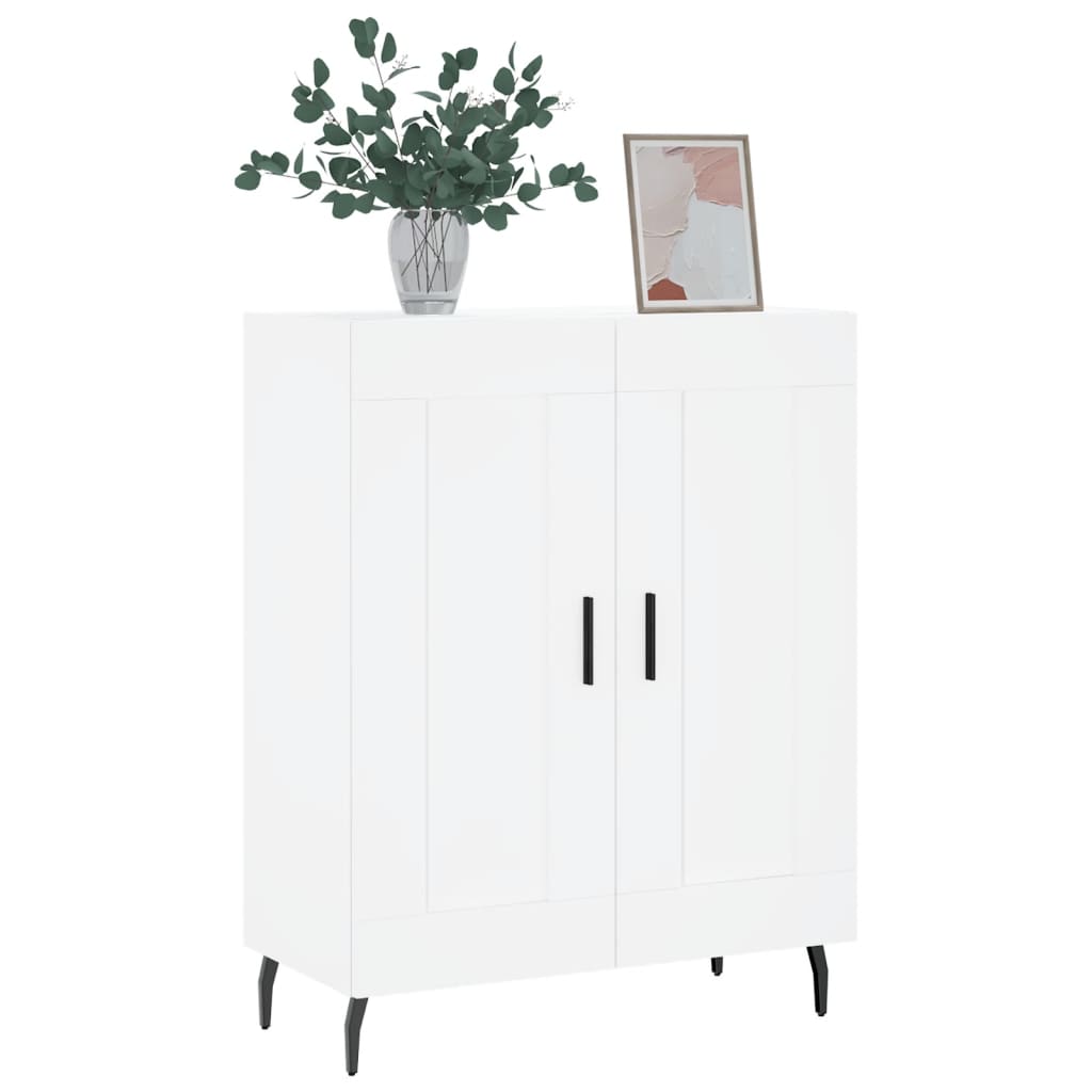 Credenza Bianca 69,5x34x90 cm in Legno Multistrato | homemem39