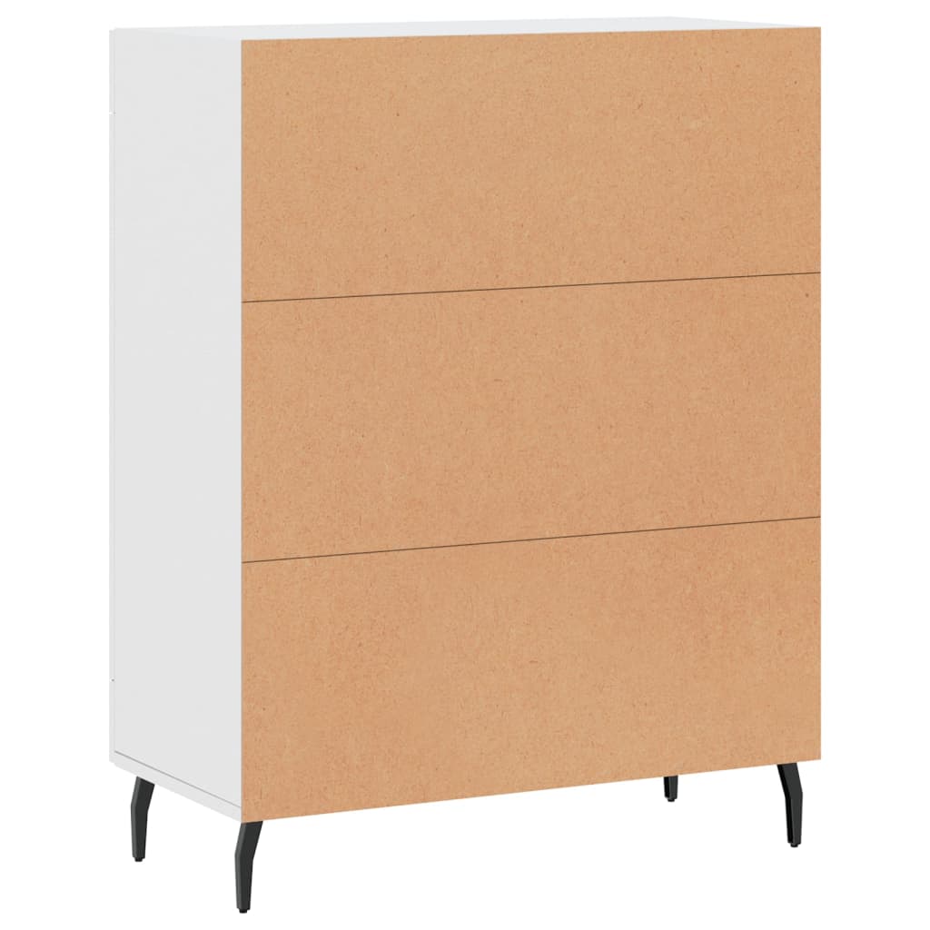 Credenza Bianca 69,5x34x90 cm in Legno Multistrato | homemem39