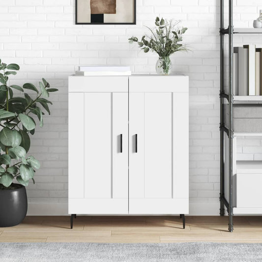 Credenza Bianca 69,5x34x90 cm in Legno Multistrato | homemem39