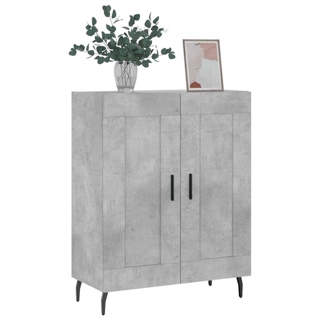 Credenza Grigio Cemento 69,5x34x90 cm in Legno Multistrato | homemem39