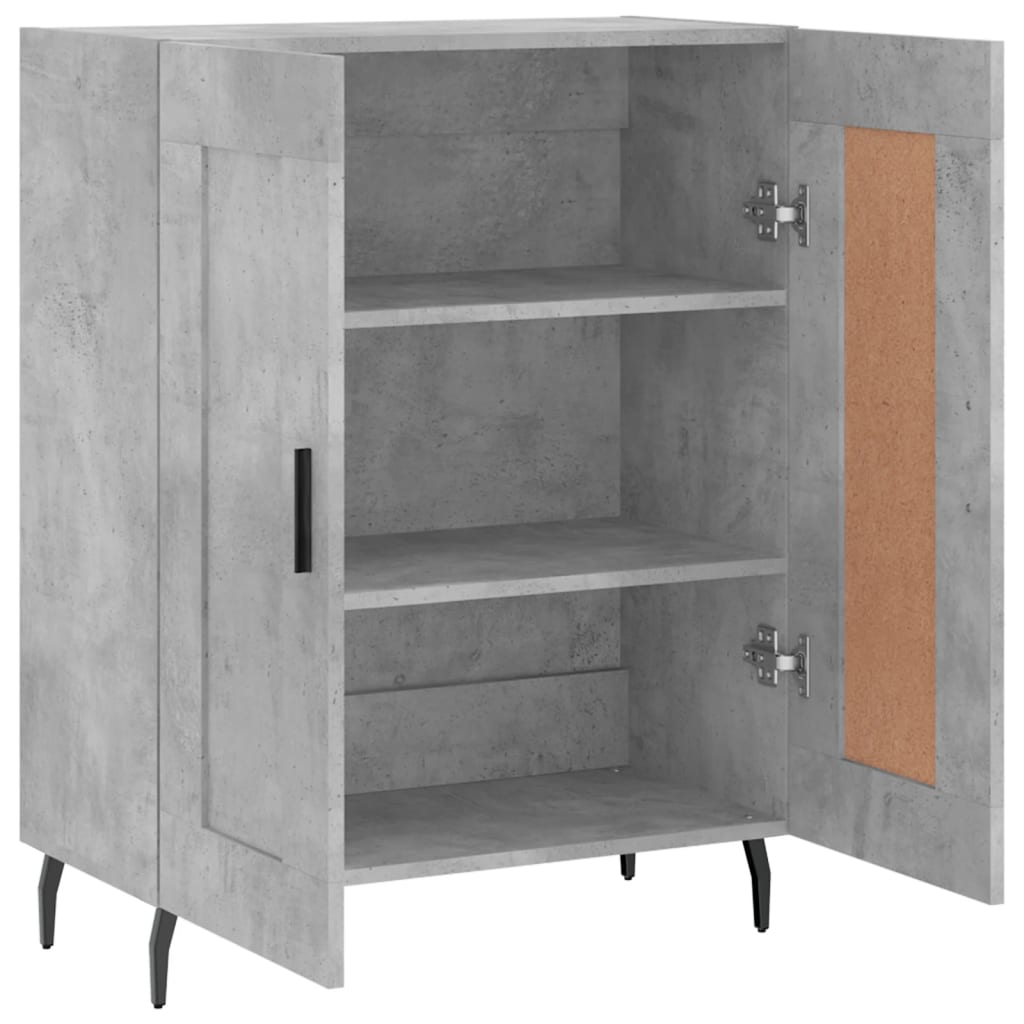 Credenza Grigio Cemento 69,5x34x90 cm in Legno Multistrato | homemem39
