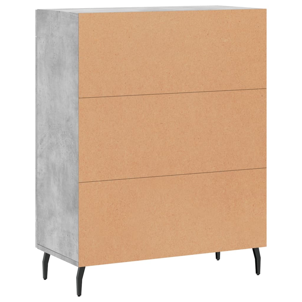 Credenza Grigio Cemento 69,5x34x90 cm in Legno Multistrato | homemem39