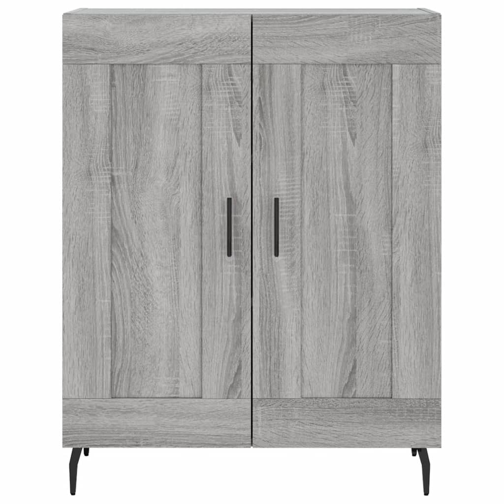 Credenza Grigio Sonoma 69,5x34x90 cm in Legno Multistrato