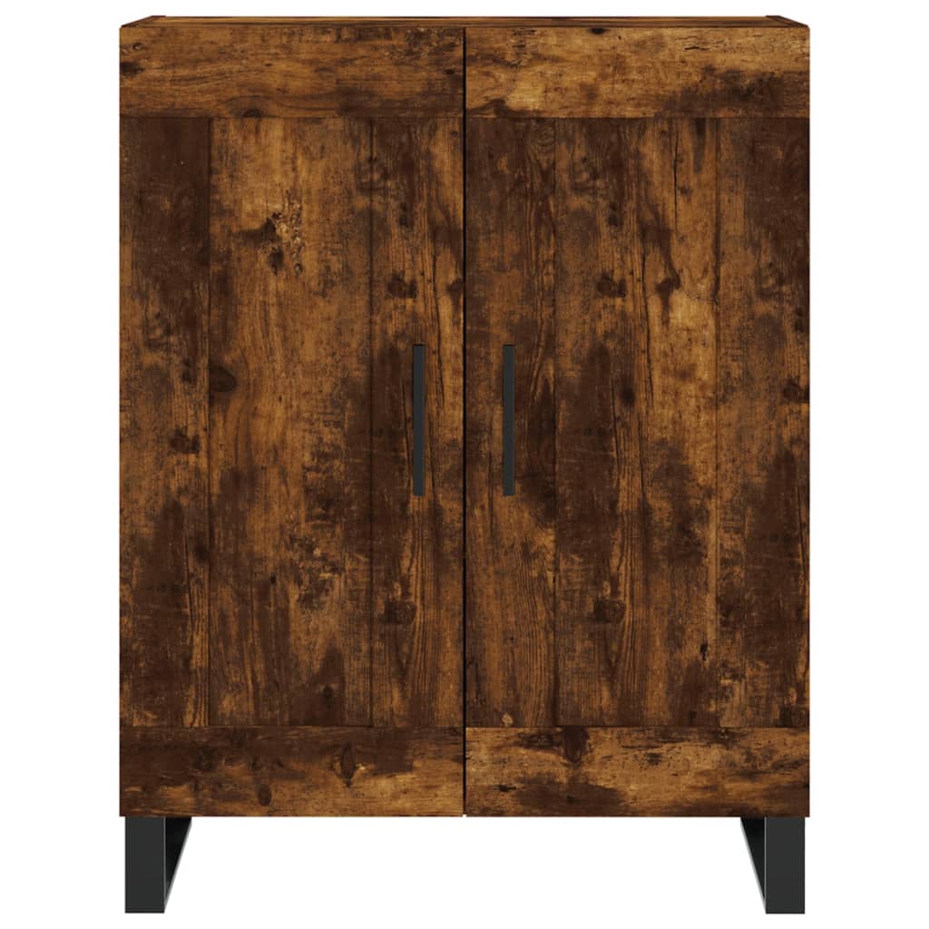 Credenza Rovere Fumo 69,5x34x90 cm in Legno Multistrato