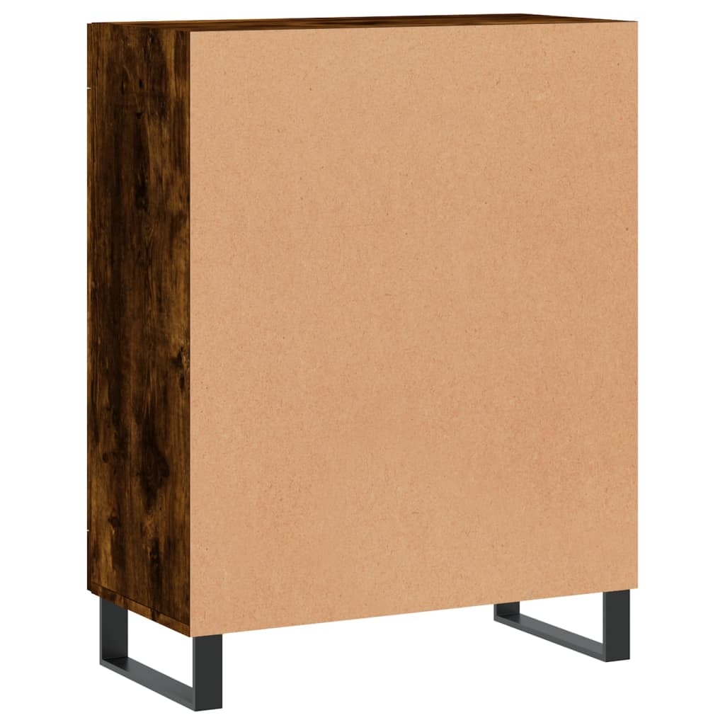Credenza Rovere Fumo 69,5x34x90 cm in Legno Multistrato