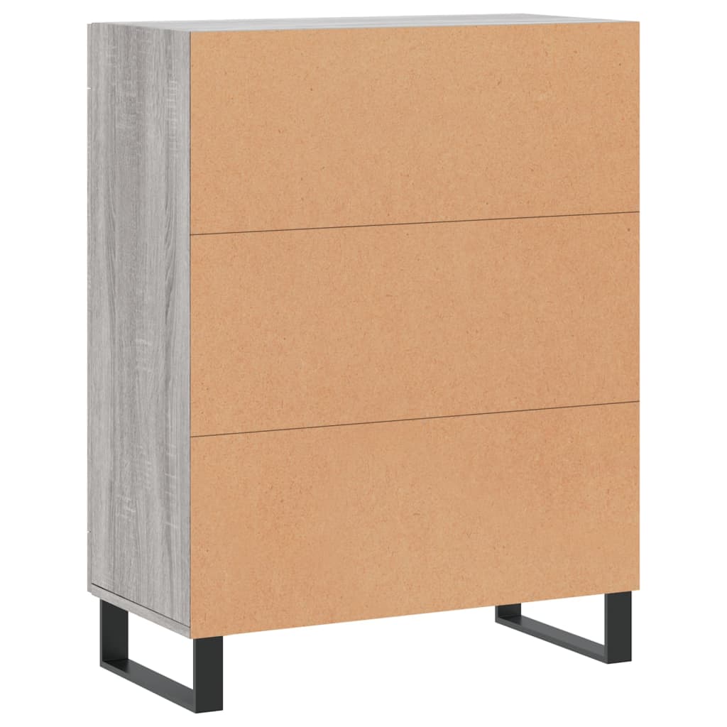 Credenza Grigio Sonoma 69,5x34x90 cm in Legno Multistrato | homemem39