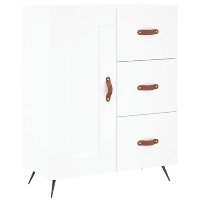 Credenza Bianca 69,5x34x90 cm in Legno Multistrato