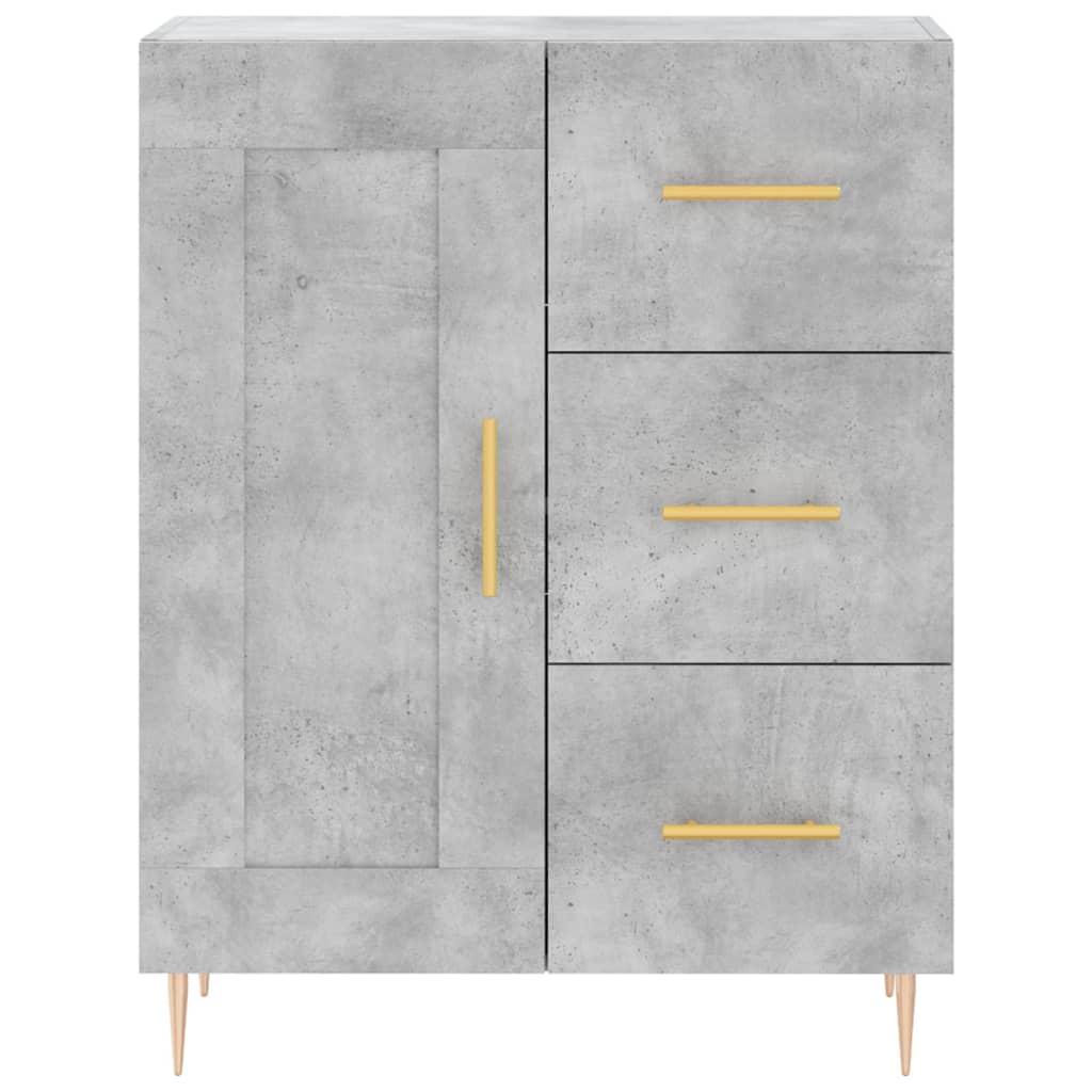Credenza Grigio Cemento 69,5x34x90 cm in Legno Multistrato - homemem39