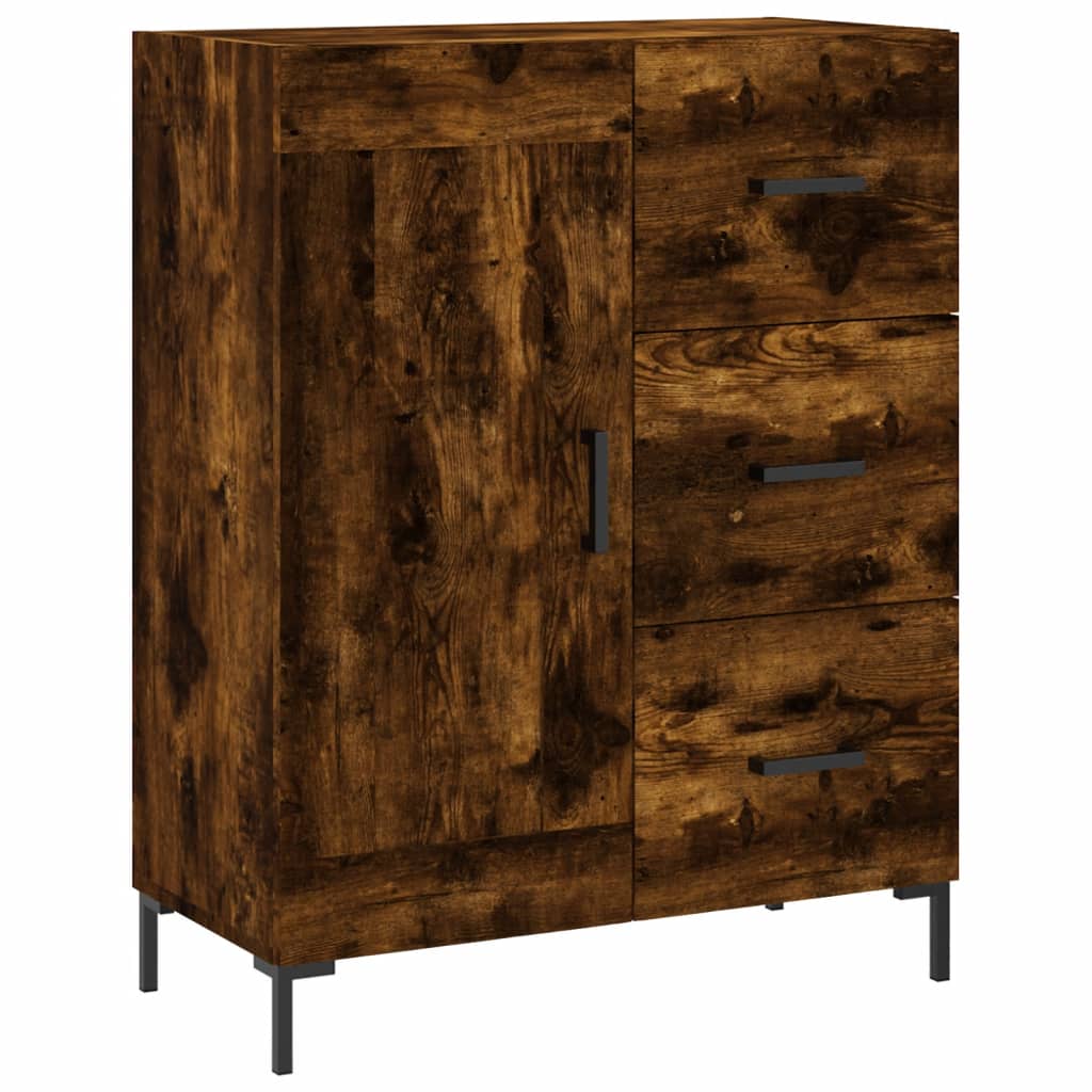 Credenza Rovere Fumo 69,5x34x90 cm in Legno Multistrato - homemem39