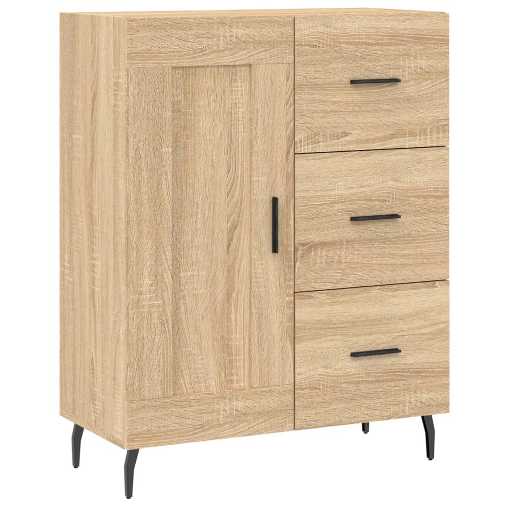Credenza Rovere Sonoma 69,5x34x90 cm in Legno Multistrato - homemem39
