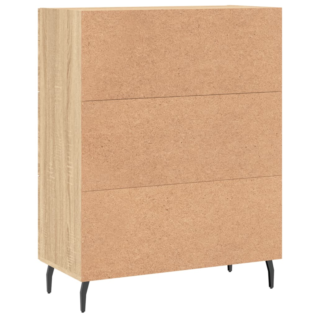 Credenza Rovere Sonoma 69,5x34x90 cm in Legno Multistrato