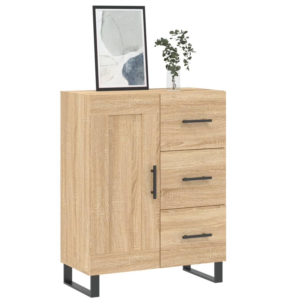 Credenza Rovere Sonoma 69,5x34x90 cm in Legno Multistrato - homemem39