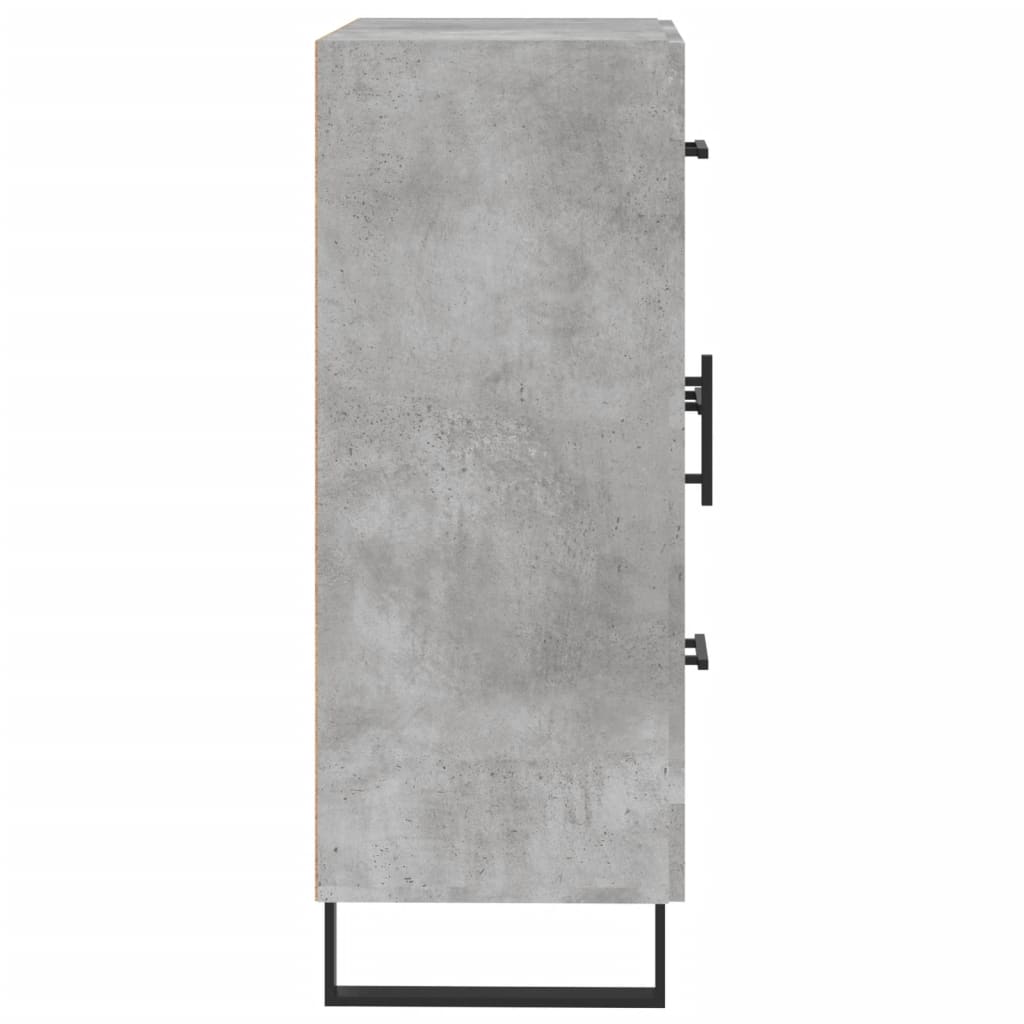 Credenza Grigio Cemento 69,5x34x90 cm in Legno Multistrato
