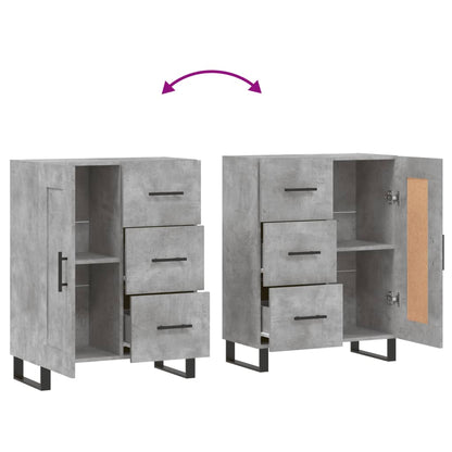 Credenza Grigio Cemento 69,5x34x90 cm in Legno Multistrato - homemem39