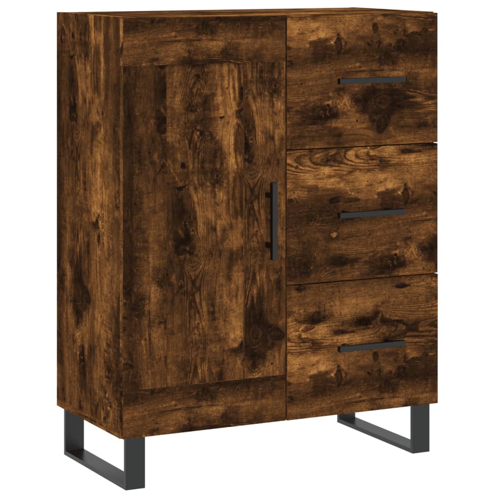 Credenza Rovere Fumo 69,5x34x90 cm in Legno Multistrato - homemem39
