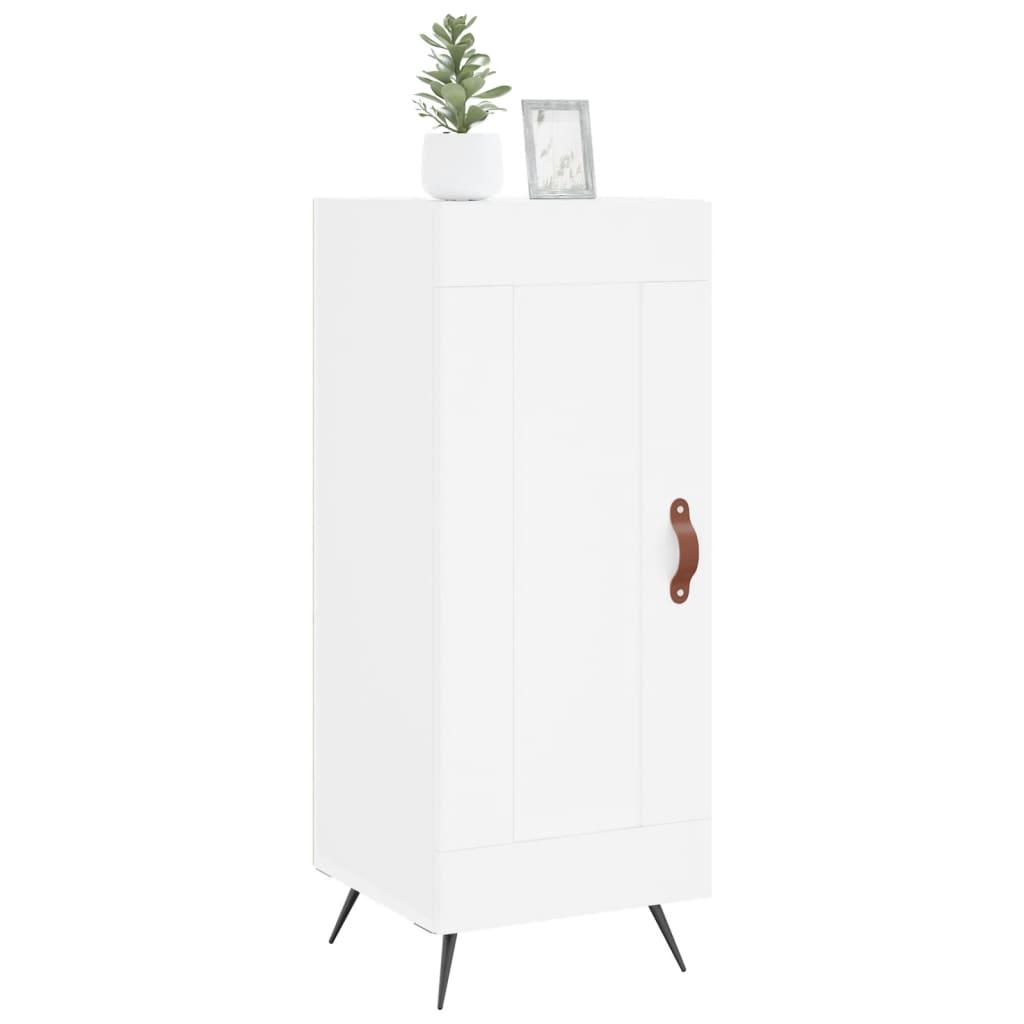 Credenza Bianca 34,5x34x90 cm in Legno Multistrato