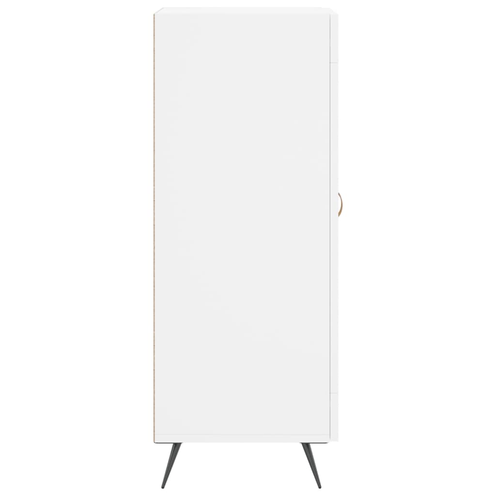 Credenza Bianca 34,5x34x90 cm in Legno Multistrato