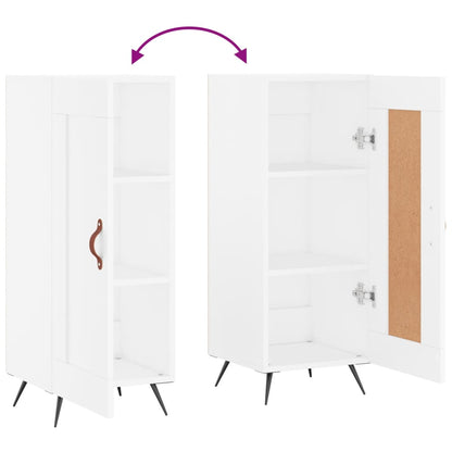 Credenza Bianca 34,5x34x90 cm in Legno Multistrato