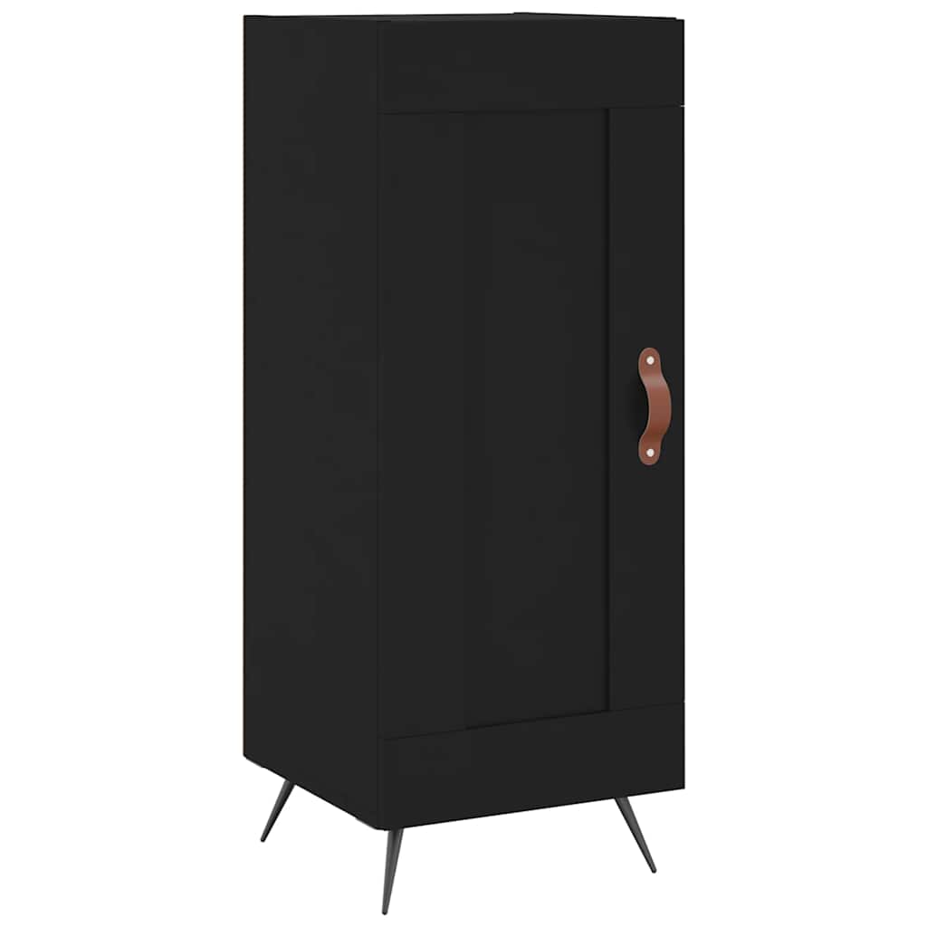 Credenza Nero 34,5x34x90 cm in Legno Multistrato | homemem39