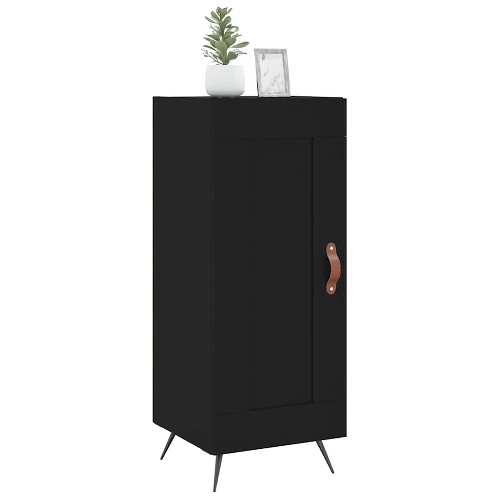 Credenza Nero 34,5x34x90 cm in Legno Multistrato | homemem39