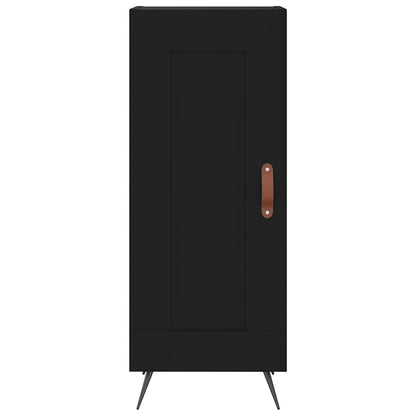 Credenza Nero 34,5x34x90 cm in Legno Multistrato | homemem39