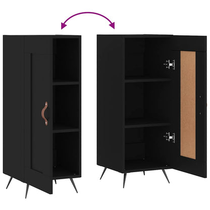 Credenza Nero 34,5x34x90 cm in Legno Multistrato | homemem39