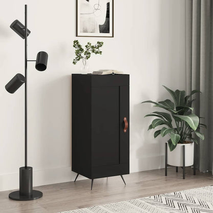 Credenza Nero 34,5x34x90 cm in Legno Multistrato | homemem39