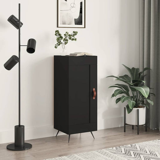 Credenza Nero 34,5x34x90 cm in Legno Multistrato | homemem39