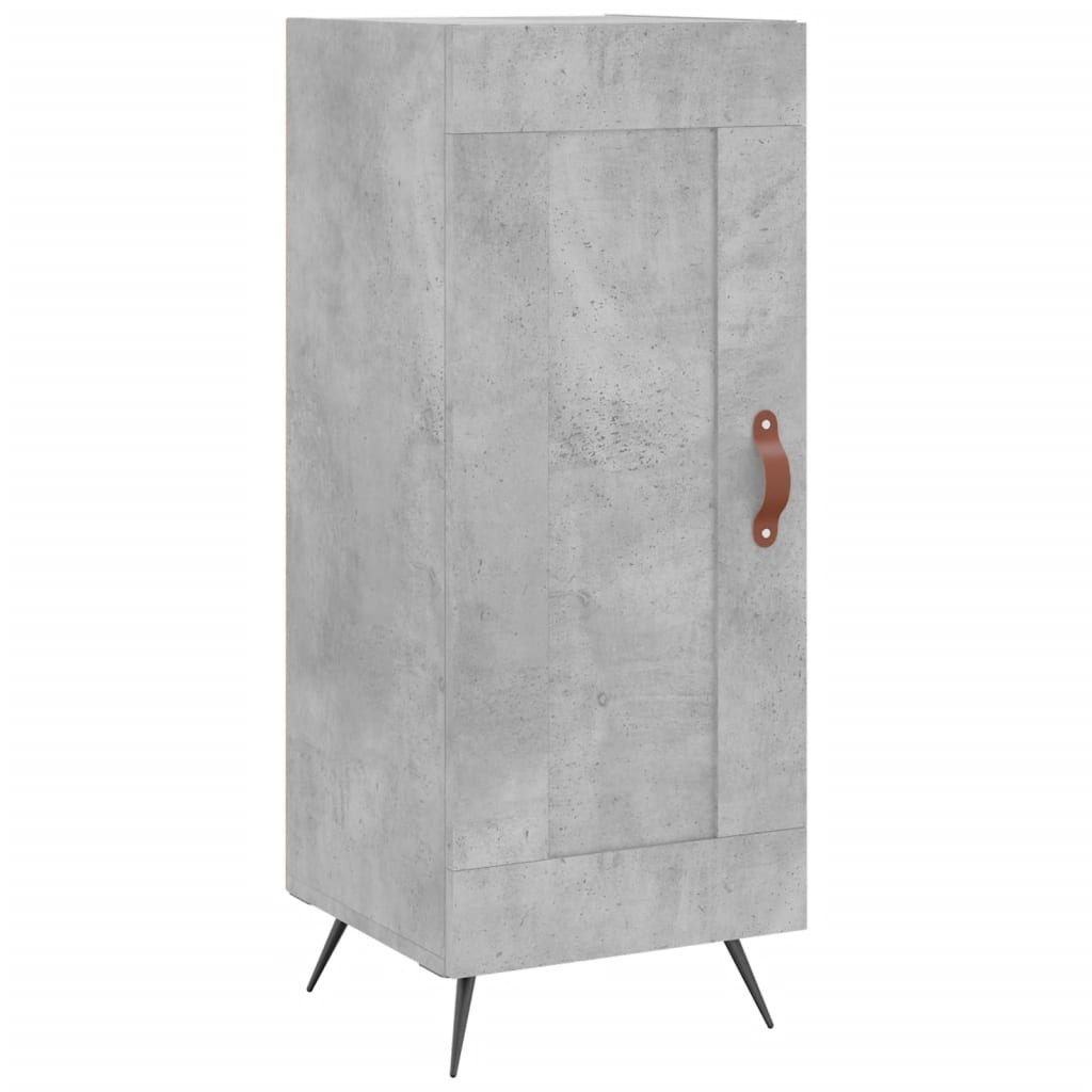 Credenza Grigio Cemento 34,5x34x90 cm in Legno Multistrato - homemem39