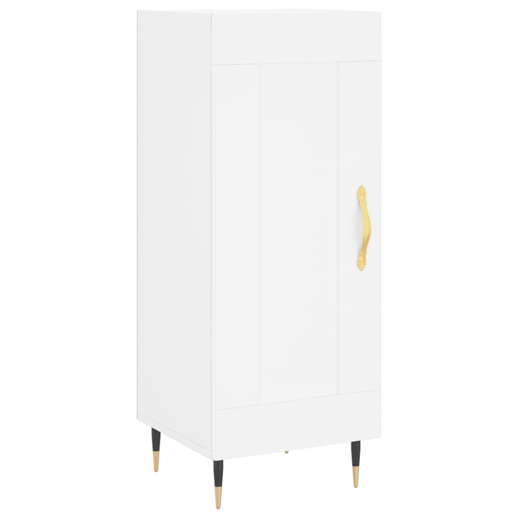 Credenza Bianca 34,5x34x90 cm in Legno Multistrato - homemem39