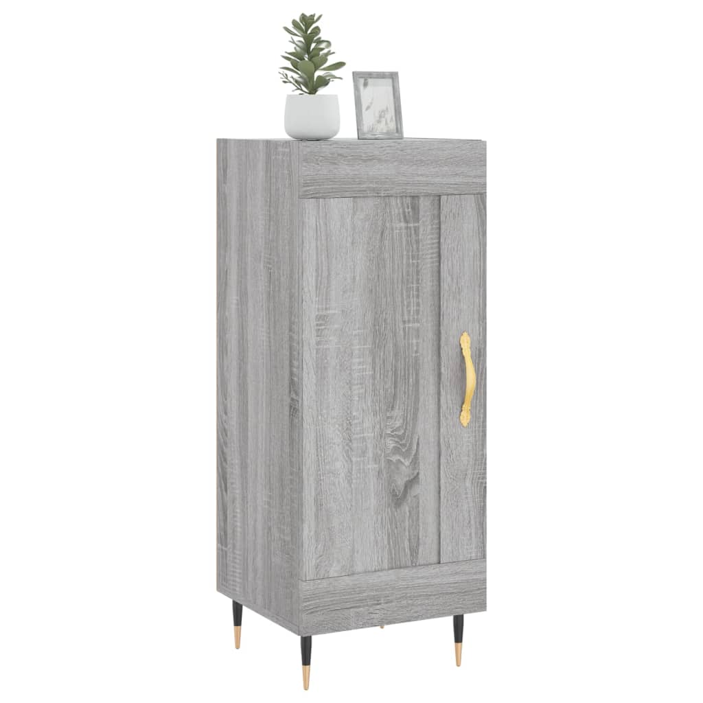 Credenza Grigio Sonoma 34,5x34x90 cm in Legno Multistrato - homemem39