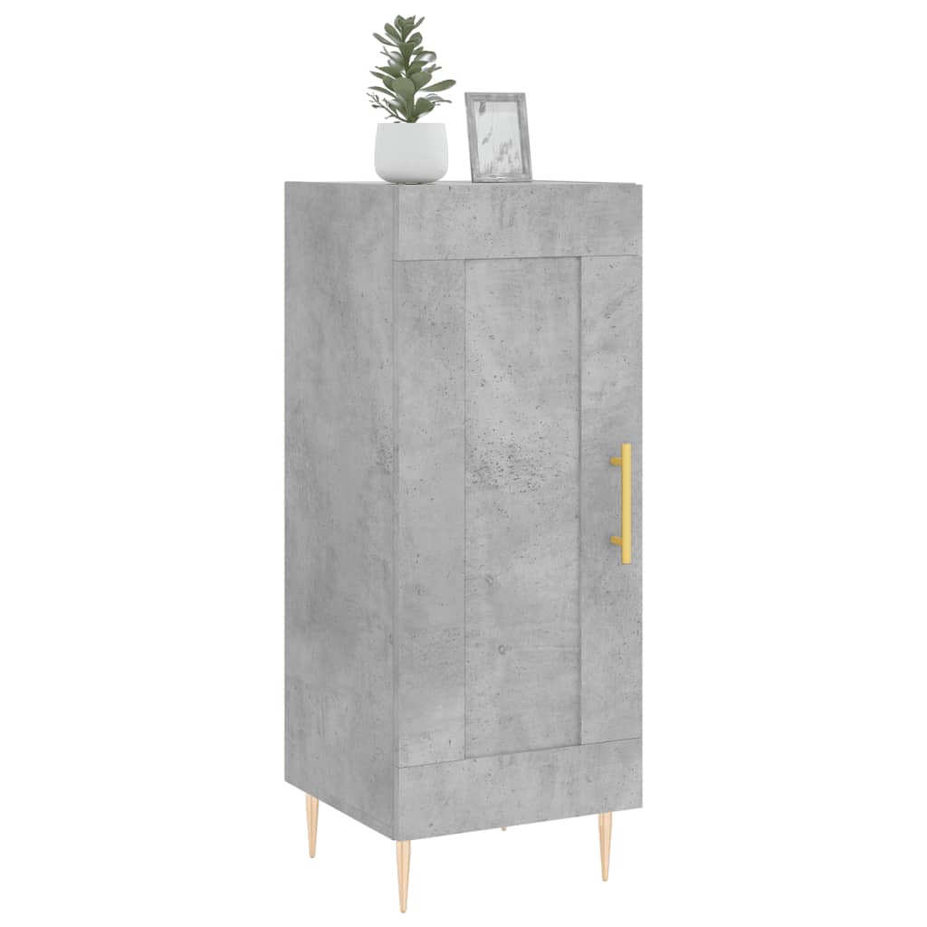 Credenza Grigio Cemento 34,5x34x90 cm in Legno Multistrato - homemem39